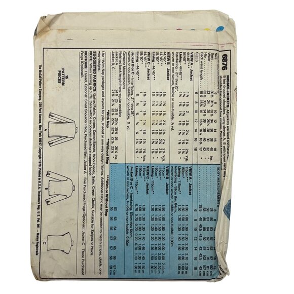 Vintage Simplicity Sewing Pattern 6791 Loose Fit & Layered Hem 8-12 80s - Picture 2 of 2